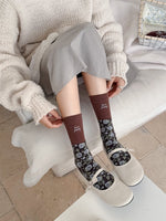 Load image into Gallery viewer, Rose Embroidered Socks Women Multiple Colors M5A015