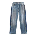 Load image into Gallery viewer, Wide Leg Denim Jeans, Mid-Rise Casual Zipper Pants N6A132
