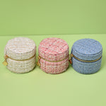 Load image into Gallery viewer, Round Travel Jewelry Box Anti Tarnish Organizer S5P867