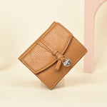 Load image into Gallery viewer, Pebble Grain Genuine Leather Short Bi-fold Wallet N6D024