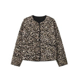 Load image into Gallery viewer, Animal Print Jacket Women Round Neck Long Sleeve N5A754