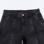 Load image into Gallery viewer, Wide Leg Denim Jeans Mid Rise Loose Fit Pants N6A133