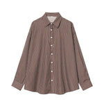 Load image into Gallery viewer, Striped Poplin Loose Shirt Women N6C099