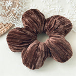 Load image into Gallery viewer, Puffed Flower Scrunchy Women Small Opening Hair Tie S5P783