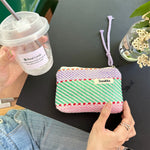 Load image into Gallery viewer, Woven Stripes Cosmetic Pouch Women Travel S5P875