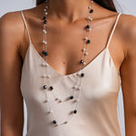 Load image into Gallery viewer, Layered Pearl Glass Bead Sweater Chain Women N6H148