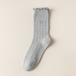 Load image into Gallery viewer, Ruffle Trim Slouch Socks Women N6C155