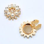 Load image into Gallery viewer, Alloy Rhinestone Round Mini Shirt Button Cover N6G124