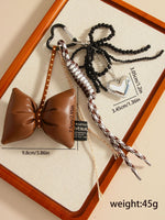 Load image into Gallery viewer, Handmade Creative Heart Bow Bag Charm Keychain S5P938