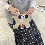 Load image into Gallery viewer, Polka Dot Faux Fur Makeup Bag Women Large Capacity S5P859