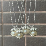 Load image into Gallery viewer, Pearl Shell Cross Chain Pendant Necklace Women S5P953