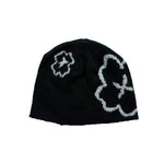 Load image into Gallery viewer, Wool Blend Jacquard Beanie Women Black Beige S5P672