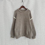 Load image into Gallery viewer, Color Block Loose Fit Sweater Women Oversized N5A836