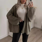 Load image into Gallery viewer, Mid Length Knit Cardigan Women Casual Loose Fit N5A852
