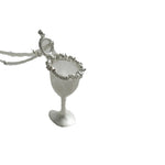 Load image into Gallery viewer, Sterling Silver Sugar Cubes Cup Pendant Necklace N6A159