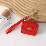 Load image into Gallery viewer, Mini Leather Coin Purse Keychain Portable Small Pouch N6G084