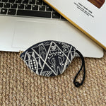 Load image into Gallery viewer, Pull String Embroidered Key Pouch Women N6B118