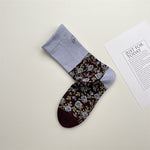 Load image into Gallery viewer, Rose Embroidered Socks Women Multiple Colors M5A015