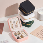 Load image into Gallery viewer, Portable Travel Jewelry Box PU Leather Organizer N6G277