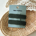 Load image into Gallery viewer, Twill Fabric Hair Clip Women Invisible Double Prong S5P760