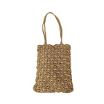 Load image into Gallery viewer, Handmade Metallic Thread Woven Crochet Shoulder Bag N6A116