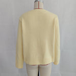 Load image into Gallery viewer, Floral Embroidered Cardigan Women Solid Color Knit N5A834