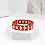Load image into Gallery viewer, Geometric Diamond Bead DIY Chain Alloy Enamel S5P260