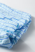 Load image into Gallery viewer, V Neck Puff Sleeve Bow Tie Chiffon Top Women N6B073