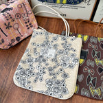 Load image into Gallery viewer, Cotton Linen Embroidered Shoulder Bag Handmade Tote N6F131