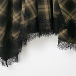 Load image into Gallery viewer, Vintage Limited Edition Plaid Lace Midi Skirt N6A176