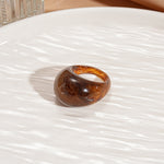 Load image into Gallery viewer, Vintage Candy Resin Oval Geometric Ring Women N6H095