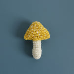 Load image into Gallery viewer, Hand Crochet Mushroom Brooch Wool Yarn Pin N6G045