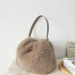 Load image into Gallery viewer, Faux Fox Fur Tote Bag Women Large Capacity Plush S5P731