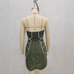 Load image into Gallery viewer, Elegant Halter A-line Beach Dress Women Polyester N5A913