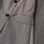 Load image into Gallery viewer, Grey Double Breasted Blazer Casual Versatile Style N5A781