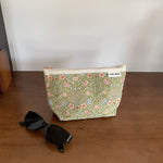 Load image into Gallery viewer, Women's Floral Embroidered Cotton Linen Cosmetic Bag N6J272