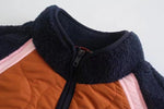 Load image into Gallery viewer, Color Block Fleece Short Jacket Plush Patchwork N5A724