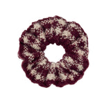 Load image into Gallery viewer, Plaid Knit Scrunchy Women Retro Lazy Style Hair Tie S5P771