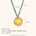 Load image into Gallery viewer, Baroque Pearl Sun Starfish Necklace Steel Gold Plated S5P220