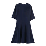 Load image into Gallery viewer, Knit Round Neck Short Sleeve Dress Women N6C270