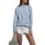 Load image into Gallery viewer, Love Print Knit Sweater Women Multiple Colors N5A533