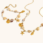 Load image into Gallery viewer, Starfish Chain Steel 18K Plated Oceanic Vintage S5P117
