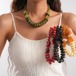 Load image into Gallery viewer, Womens Vintage Round Acrylic Beaded Necklace N6K180