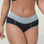 Load image into Gallery viewer, Mid Rise Color Block Panties Women N5A788