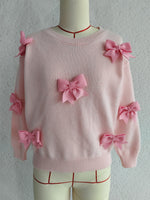 Load image into Gallery viewer, 3D Floral Cardigan Women Knit Open Front Round Neck N5A859