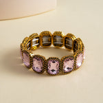 Load image into Gallery viewer, Womens Rhinestone Square Alloy Stretch Bracelet N6K135