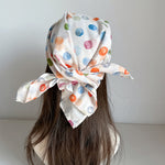 Load image into Gallery viewer, Color Dot Scarf Hat Women Sun Protection N6C359