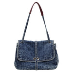 Load image into Gallery viewer, Denim Shoulder Tote Single Strap System S5P329