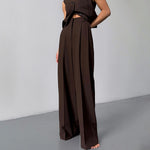 Load image into Gallery viewer, Fluid Wide Leg Pant Mid Rise Mid Weight N5Z464