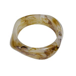 Load image into Gallery viewer, Geometric Ombre Resin Bangle Curved Acetate Contour S5P256